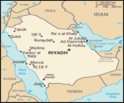 Mappa Arabia Saudita