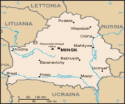 Mappa Bielorussia