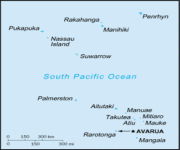 Mappa Isole Cook