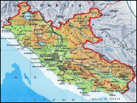 Mappa Lazio