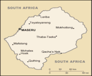 Mappa Lesotho