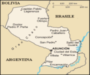 Mappa Paraguay