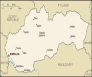 Mappa Slovacchia