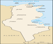 Mappa Tunisia