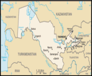 Mappa Uzbekistan