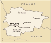 Mappa Andorra
