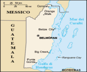 Mappa Belize