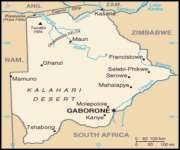 Mappa Botswana