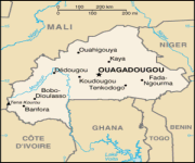 Mappa Burkina Faso