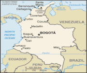 Mappa Colombia