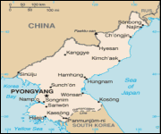 Mappa Corea del Nord