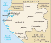 Mappa Gabon
