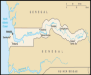 Mappa Gambia