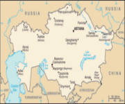Mappa Kazakistan