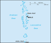 Mappa Maldive