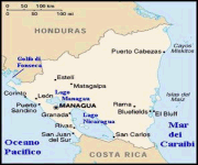 Mappa Nicaragua
