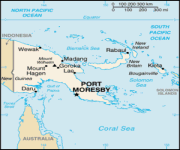 Mappa Papua Nuova Guinea