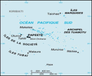 Mappa Polinesia Francese