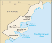 Mappa Principato di Monaco