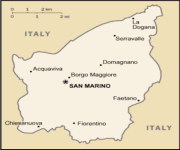 Mappa San Marino