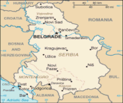 Mappa Serbia Montenegro