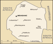 Mappa Swaziland