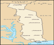 Mappa Togo