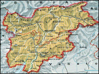 Mappa Trentino Alto Adige
