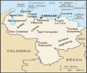 Mappa venezuela